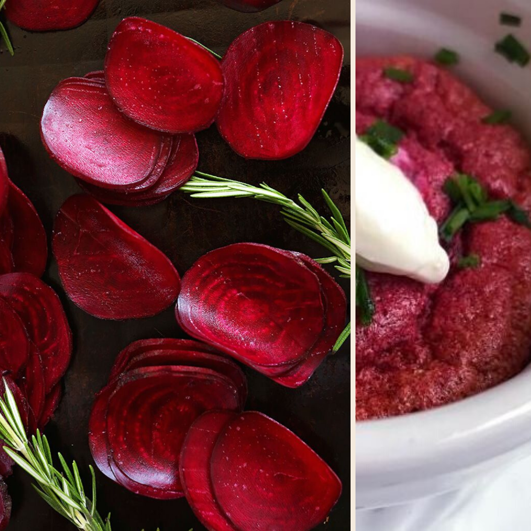 Suflê de casca de beterraba - aproveitamento integral dos alimentos/cozinha vegetariana (Imagens/Pinterest)